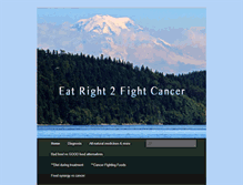 Tablet Screenshot of eatright2fightcancer.com